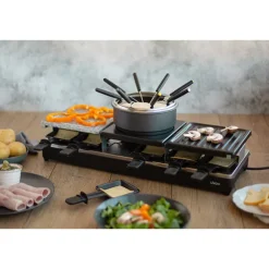 Appareil à raclette fondue 12 personnes 1650 W Livoo