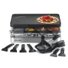 Appareil raclette-gril et crêpes électrique 8 poêlons 1200 W Naturamix