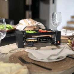 Appareil à raclette 2 personnes noir ON1010N 400 W Onli