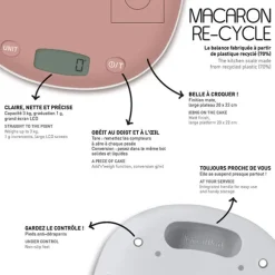 Balance de cuisine digitale 3 kg Macaron Re-Cycle Terraillon