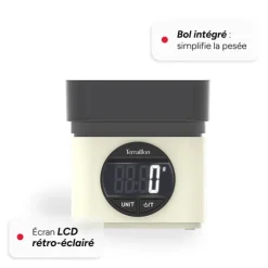 Balance électronique BA22 mythique crème 5 kg Terraillon