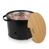 Barbecue hybride charbon de bois et électrique 1400 W Princess