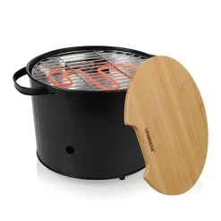 Barbecue hybride charbon de bois et électrique 1400 W Princess