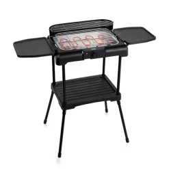 Barbecue électrique tables latérales pliantes 2200 W Princess