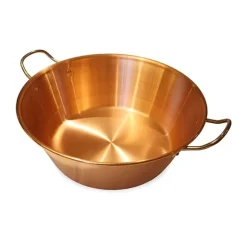 Bassine à confiture en cuivre 38 cm Baumalu