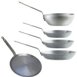 Batterie de cuisine 5 pièces acier Minéral B De Buyer