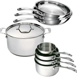 Batterie de cuisine 8 pièces tout inox Chef Beka