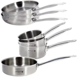 Batterie de cuisine 7 pièces tout inox Prim'Appety De Buyer