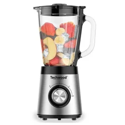 Blender inox bol en verre double sécurité 1,5 L Techwood