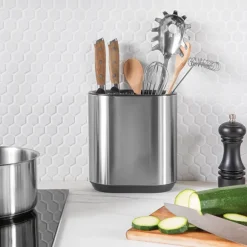Bloc couteaux porte-ustensiles en inox Mathon