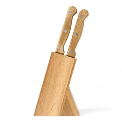 Bloc de 6 couteaux à steak en bois Livoo