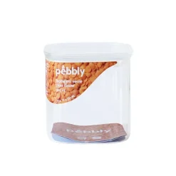 Boite carrée en verre 800ml Pebbly
