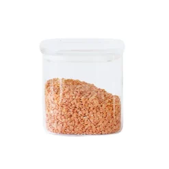 Boite carrée en verre 800ml Pebbly