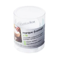 Boite de 16 étiquettes marque-fromages