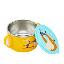 Bol en inox renard 650 ml jaune Cuitisan