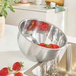 Bol-passoire inox 2 en 1 24 cm Mathon