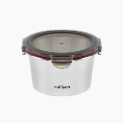Boîte de conservation ronde en inox 920 ml compatible micro-ondes Cuitisan