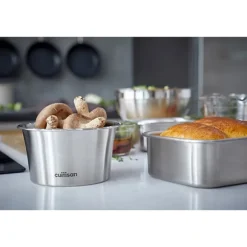 Boîte de conservation ronde en inox 920 ml compatible micro-ondes Cuitisan
