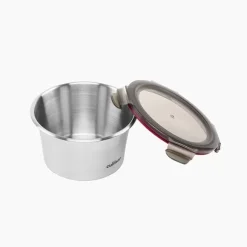Boîte de conservation ronde en inox 920 ml compatible micro-ondes Cuitisan