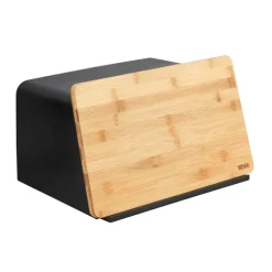 Boîte à pain Kubo noire Wenko by Maximex