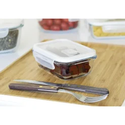 Boîte rectangulaire en verre 400 ml Pebbly