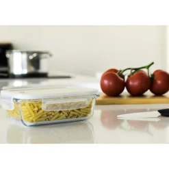 Boîte rectangulaire en verre 650 ml Pebbly