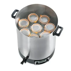 Bouilleur à bocaux inox 45 litres automatique 2500 W KCPST45XXL Kitchen Chef Professional