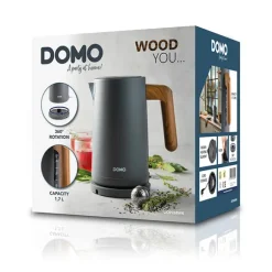 Bouilloire grise mat 1,7 L 2200 W Domo