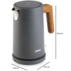 Bouilloire grise mat 1,7 L 2200 W Domo