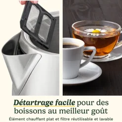 Bouilloire électrique en inox sans fil 1,5 L 3000 W Core Collection JK1600E Cuisinart