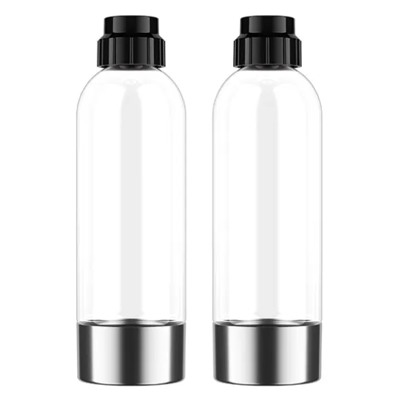 2 bouteilles 1 L pour machine à gazéifier Aquabella Naturamix