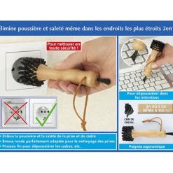 Brosse de nettoyage pour prise en crin de cheval Wenko by Maximex