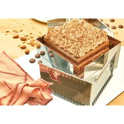 Cadre entremets carré adaptable inox 16 cm De Buyer
