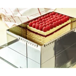 Cadre à entremets rectangulaire adaptable inox 21,5 cm De Buyer