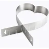 Cadre extensible coeur en inox 14 -26 cm Mathon