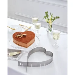 Cadre extensible coeur en inox 14 -26 cm Mathon