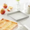 Cadre à tarte perforé en inox carré 20 cm Mathon