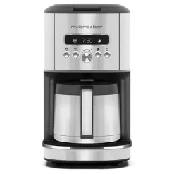 Cafetière à filtre isotherme programmable 1,5L 950W Riviera et bar