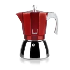 Cafetière italienne induction Elba 3 tasses rouge Ibili