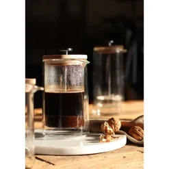 Cafetière à piston en verre double paroi Ogo