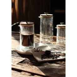Cafetière à piston en verre double paroi Ogo