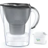 Carafe filtrante Marella graphite 2,4 L et filtre Maxtra Pro Brita france