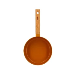 Casserole Ector induction aluminium revêtu manche en bois 18 cm jaune Ogo