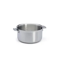 Casserole inox Alchimy Loqy sans manche 18 cm De Buyer