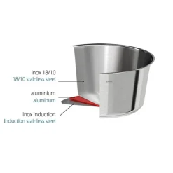 Casserole inox 1826 18 cm Cristel