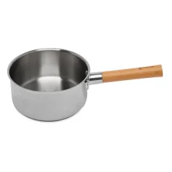 Casserole inox manche bois Natural’Inox 20 cm Mathon