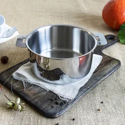 Casserole inox Mutine sans manche 18 cm Cristel