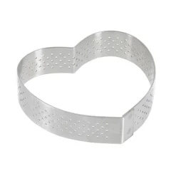Cercle à tarte perforé Cœur individuel De Buyer