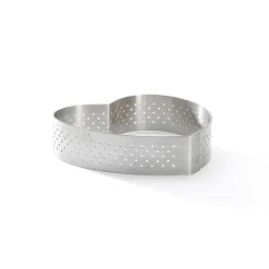 Cercle à tarte perforé Cœur individuel De Buyer