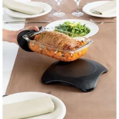 Chauffe plat micro ondable noir Mastrad